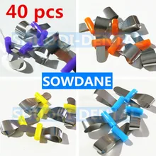 40 шт. зубные матрицы метаоральный Уход Отбеливание зубов фиксатор кольцо металлические зубные полосы без фиксатора Automatrix с шкафчиком