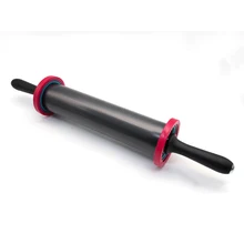 Вертлюги из нержавеющей стали булавки тесто ролик с 3 съемный регулируемая толщина кольца для выпечки Регулируемый большой мука палка