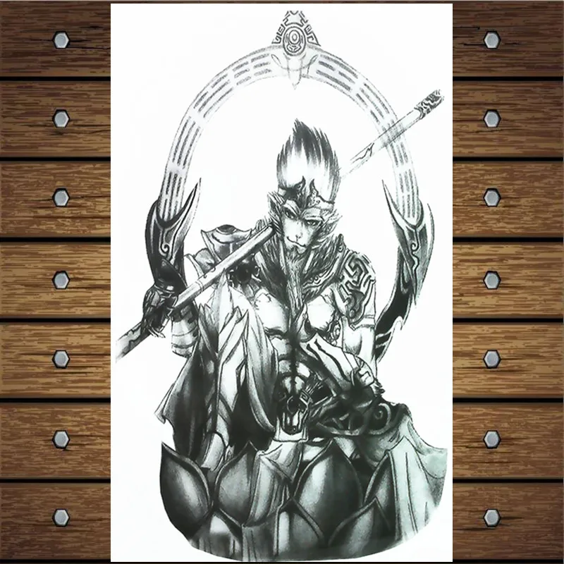 Y-XLWN Chinese Mage Pattern 6 Men's DIY Body Art Tattoo Vivid Temporary Sticker Ms. Waterproof Design | Красота и здоровье