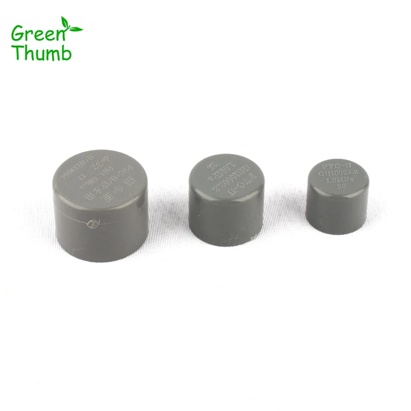 

15pcs Dia 20mm PVC Pipe Cap Garden Micro Drip Irrigation PVC Pipe Connectors Watering System Fittings