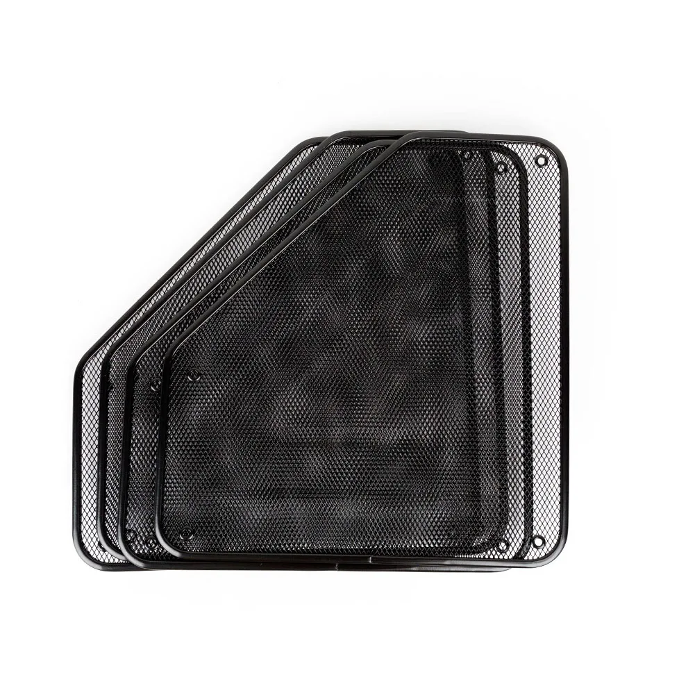 شبكة معدنية الوثائق الثلاثي رف الدفاتر تخزين ديكور المنزل مكتب مجلد سهلة تجميع حامل المجلات منظم سطح المكتب