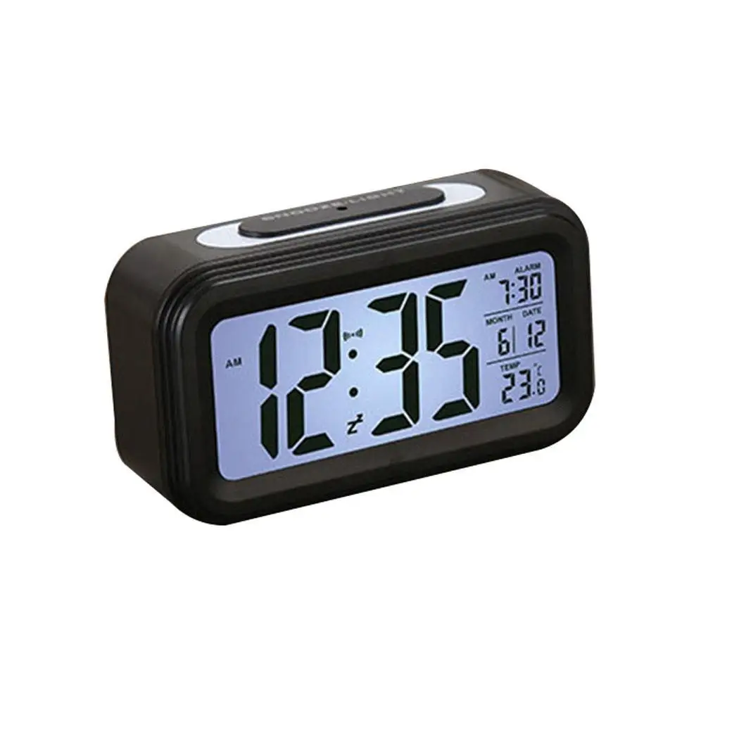 

Fashion Intelligent LED Screen Digital Alarm No Clock Electrics with Home, Casual Night Light Square