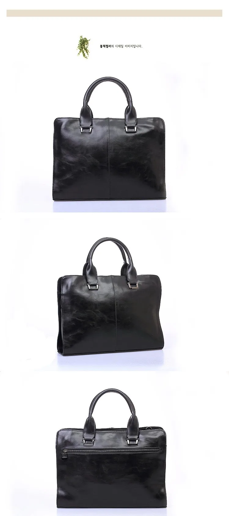 Men Vintage Business Real Genuine Leather Briefcase Travel Causal Messenger Shoulder Portfolio Laptop Bags Lawer Handbag Bolsa (1)