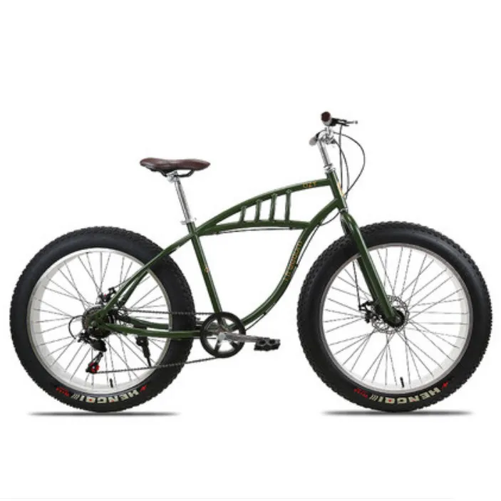 X-фронтальный бренд снегоход 7,21 скорость 2" 4 Fat Tire MTB горный велосипед внедорожная передача пляж bicicleta fat велосипед - Цвет: army green
