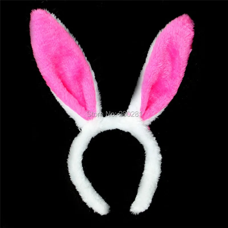 Wholesale 6pcs/Lot Fluffy Rabbit Ears Hairband Headband Bunny Cosplay