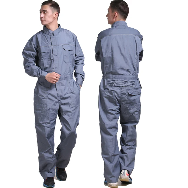 Men Work Overalls Long Sleeve Summer Thin Dust proof clothing Wear resistant Factory Uniforms