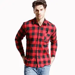 Dudalina модный бренд случайный мужская с длинным рукавом решетки в полоску рубашка 2017 Colcci Летний Новый Slim Fit рубашка M-5XL Повседневная рубашка