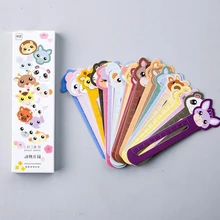 1 упаковка Горячая "животная ферма" Шкала форма Закладка бумага Bookmarks кавайные канцелярские школьные принадлежности papelaria подарки для детей
