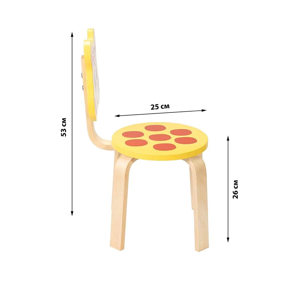 Стул детский Polli Tolli "Мордочка.Жирафик", 26см