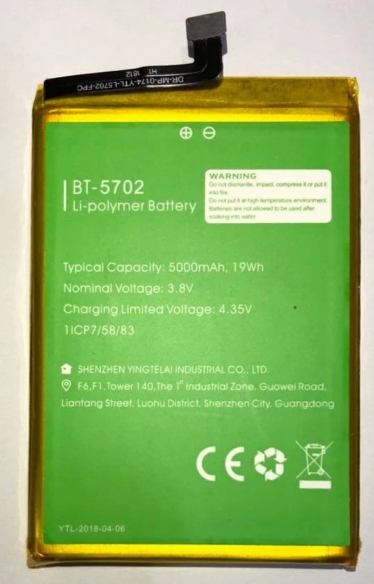 

100% Original Backup BT-5702 Leagoo X Rover Battery 5000mAh For Leagoo X Rover Smart Mobile Phone