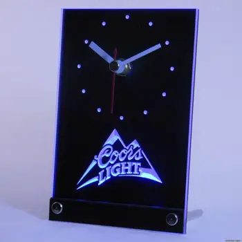 

tnc0001 Coors Light Beer 3D LED Table Desk Clock