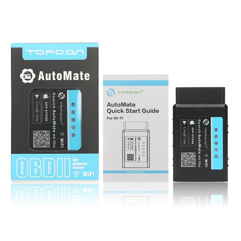 

TOPDON 327 V1.5 Chip PIC18F25K80 Super Mini ELM327 OBD2 Connector OBDII EOBD ELM327 Scanner WIFI Automate OBD Car Engine Check
