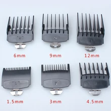 6 шт. набор гребней Универсальный направляющий салонный инструмент многоразмерная Замена профессиональная Металлическая машинка для стрижки волос Триммер Парикмахерская прикрепляемая