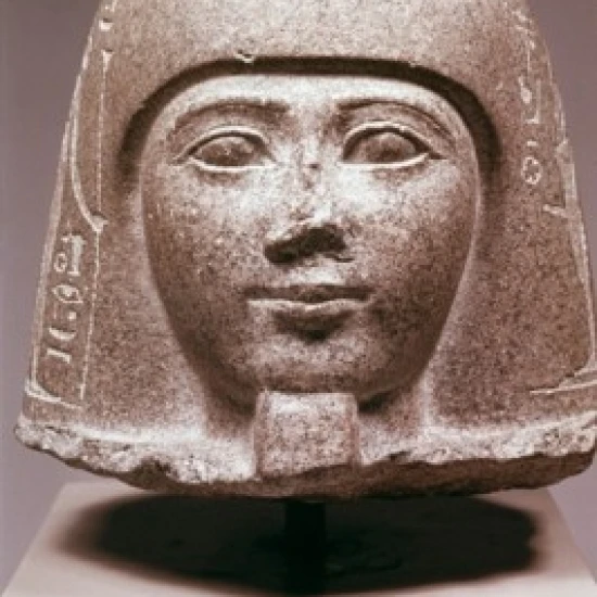 Bust of Paanmen High Priest 2800 BC Egyptian Art Sculpture Staatliche Museen Berlin Germany Print (18 x (18 x 24)