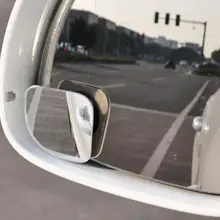 2 шт., прозрачное зеркало для слепых зон, зеркало заднего вида для автомобиля, вращающееся на 360 градусов, регулируемое фиксируемое выпуклое зеркало для парковки автомобиля мотоцикла