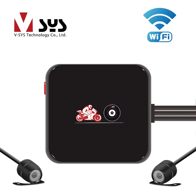 Goede SYS M6L WiFi 1080 p Full HD Motorfiets DVR Rijden Camera Recorder met HD 720 p Achteruitrijcamera Waterdichte Lens dash Cam