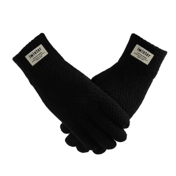 

Gloves Anti Slip Windproof Thermal Warm Touchscreen Glove Breathable Tactico Winter Spring Men Women Black Knit Mittens Gloves