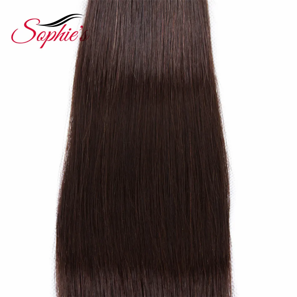 Sophie's Pre-colored Ombre Hair Brazilian Human Straight Hair Weaves 4 Bundles #2 Color Non-Remy Hair Extensions Sophie's Pre-colored Ombre Hair Brazilian Human Straight Hair Weaves 4 Bundles #2 Color Non-Remy Hair Extensions