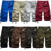 Мужские шорты Карго крутой камуфляж Лето Горячая Распродажа хлопок повседневные мужские короткие штаны Удобная брендовая одежда камуфляж мужские карго шорты