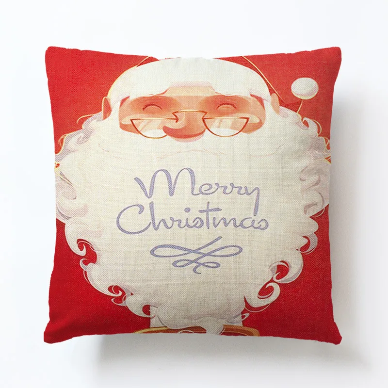 Рождественский наволочка Snoflake подушки с северными оленями декоративное покрытие милый дом Спальня аксессуары размером 45*45 см - Цвет: 16