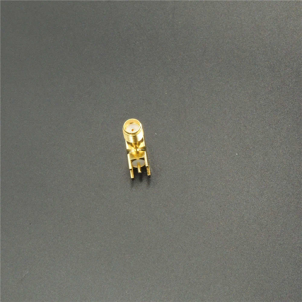 10pcs Gold Tone SMA Female jack Right Angle Type PCB Solder Mount RF Connector free Shipping | Обустройство дома