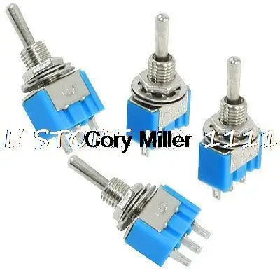 4 Pcs Panel Mount 3 Position SPDT Latching ON/OFF/ON Toggle Switch 6A 125VAC | Обустройство дома