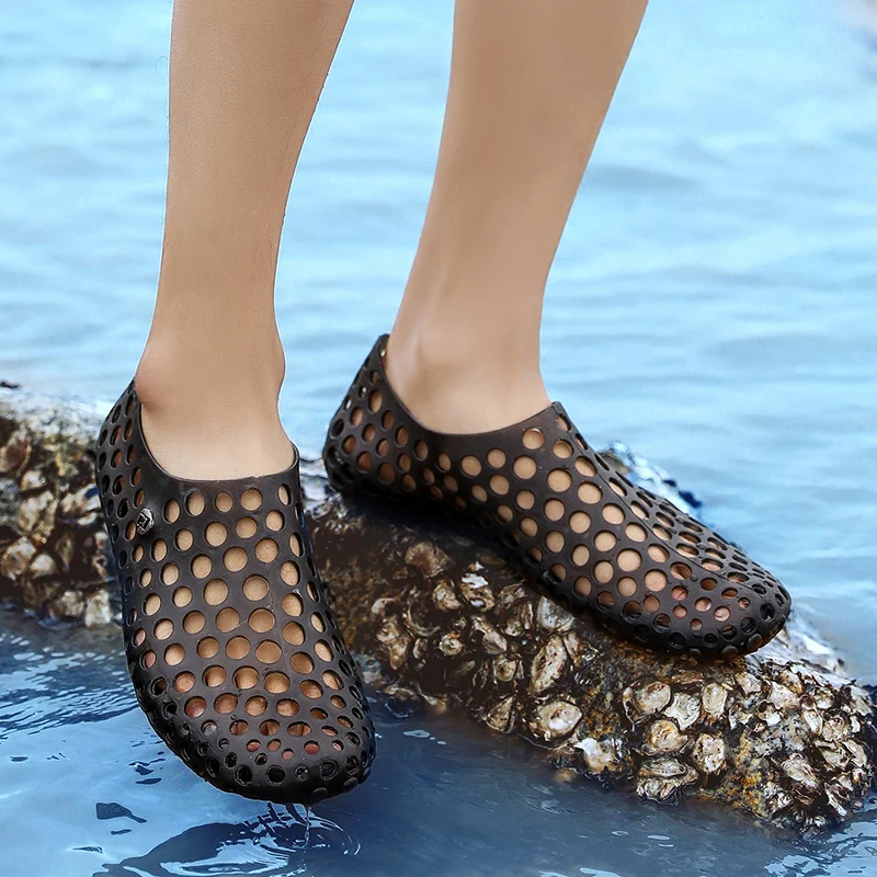 beach shoes with holes