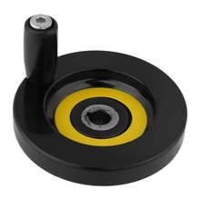 Горячая 1 шт. Вращающаяся ручка ручного колеса токарный фрезерный станок заднего гофрированного ручного колеса с вращающейся ручкой 10x80 мм