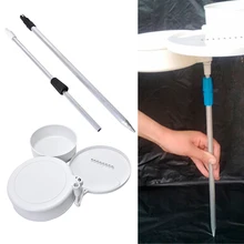 1 шт., чехол для приманки для рыбалки, двойной пластиковый контейнер для приманки с опорой, белый круглый двойной пластиковый