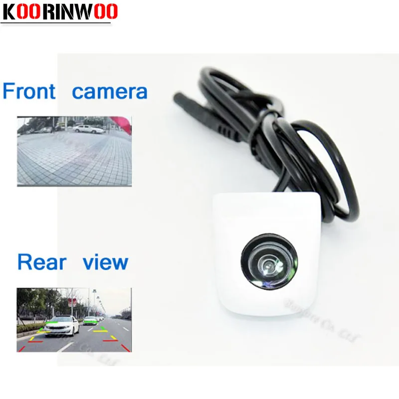 

Koorinwoo HD CCD Universal White Car Front camera / Rear View Camera Reversing Parking Camera wide degrees Backup Parking Assist