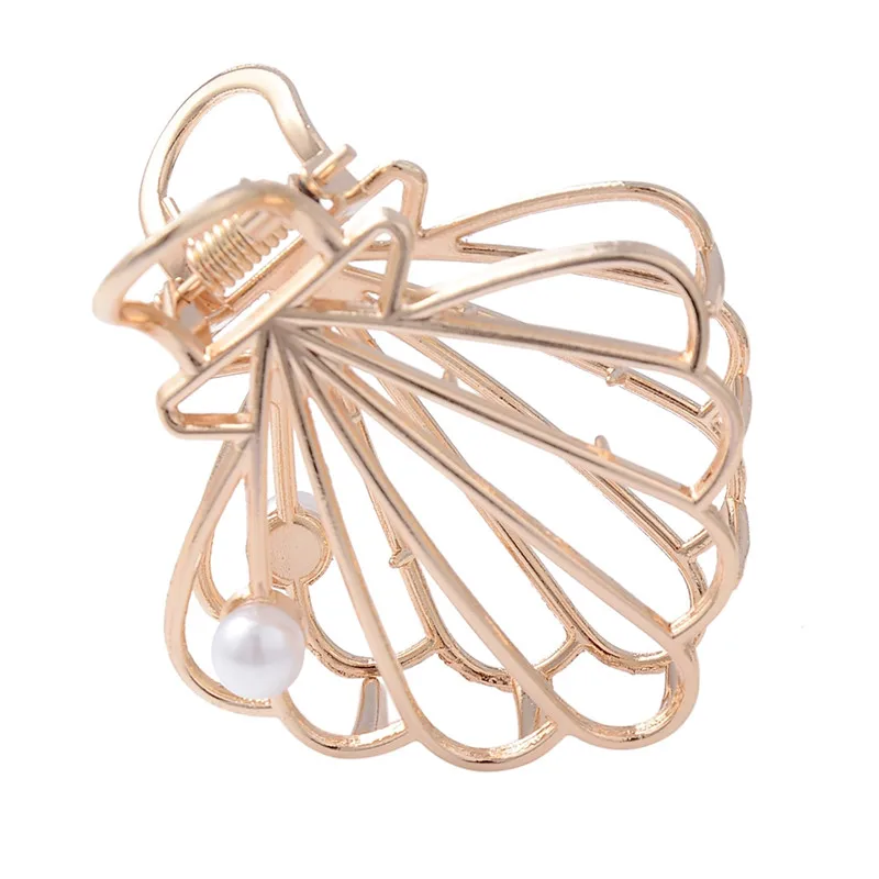 

Pinksee 10 Styles Elegant Gold Geometric Alloy Hollow Hair Clips Hairpin Hair Holder Claw Imitation Pearl Headband for Ladies