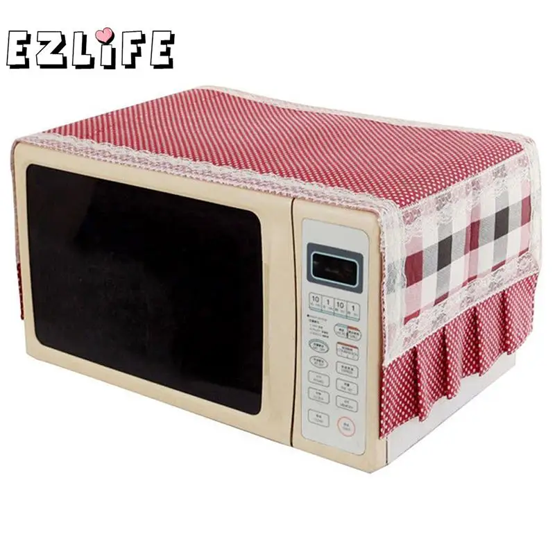 EZLIFE 1pc Cotton Dust Cover Microwave Cover Microwave Oven Hood
