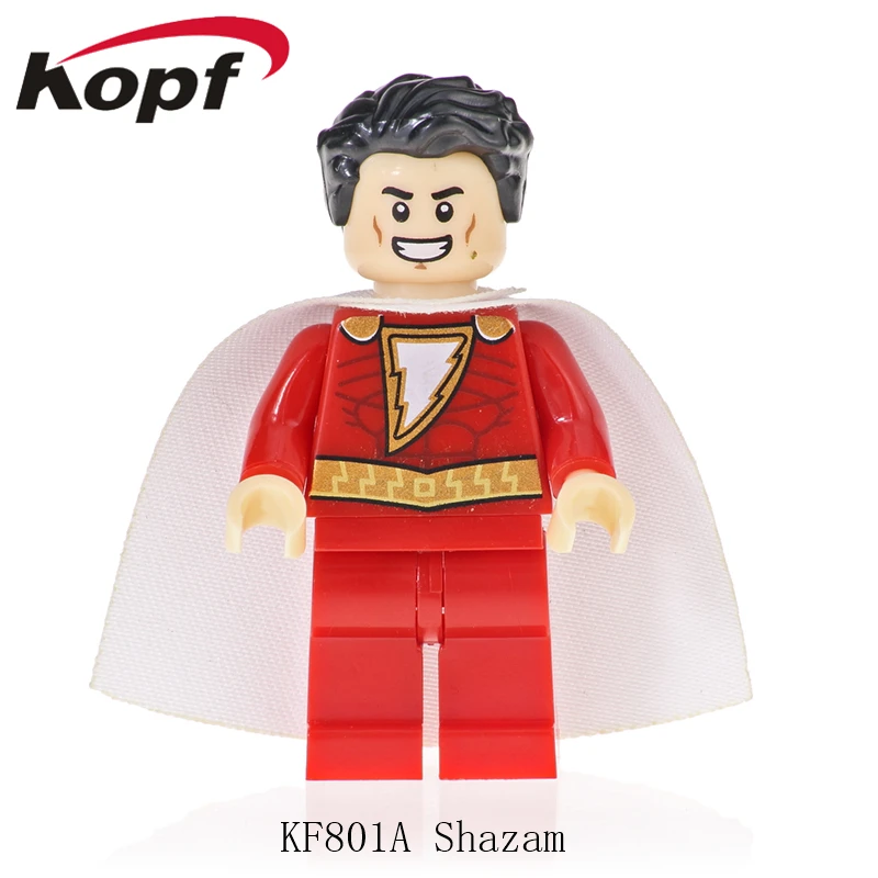 

20Pcs Building BLocks Super Heroes Bricks Shazam Mr Miracle Midnite Donna Troy Action Figures Model Toys For Children KF801A