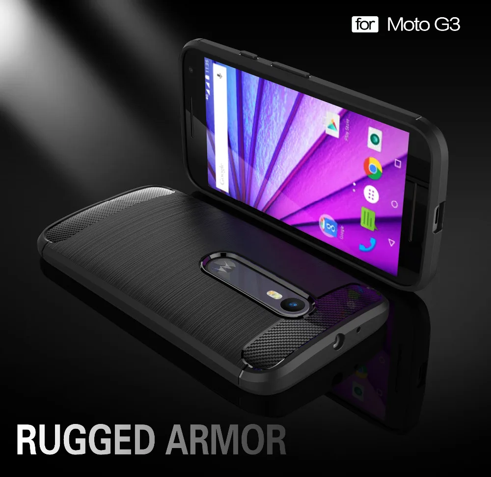 

Case For Motorola G3 G4 G5 G6 E3 M Z C X4 Silicon Brushed Carbon Fiber Soft Phone Back Cover Case For Moto G3 Coque Funda Etui