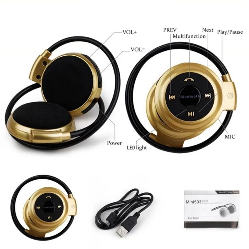 Sports Bluetooth Earphones Stereo Bass Wireless Headphones Headset Fone De Ouvido Sem Fio Auriculares with Mic for IOSAndroid4