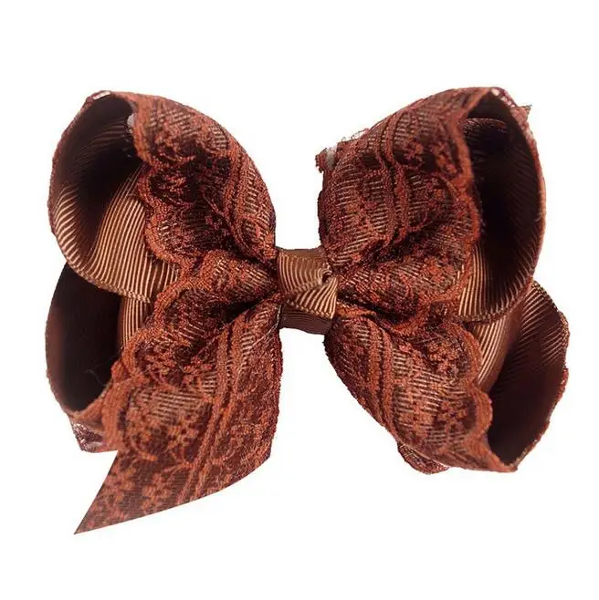 Grosgrain and lace twisted bow4