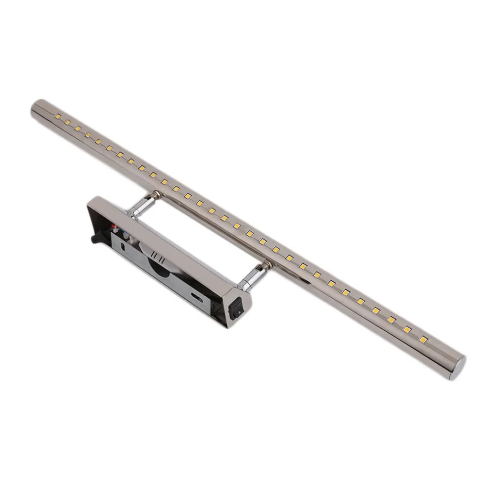 

Waterproof 5W LED Stainless Steel Mirror Lamp Rotatable Super Bright SMD5050 LED Light for Bathroom Cabinet with Switch