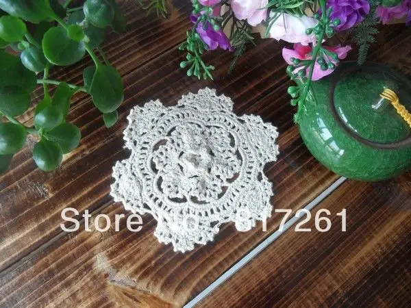 Японский стиль вязаное крючком кружево, хлопок doilies 3D подставки под кружки zakka coaster для домашнего декора с цветочными подстаканниками