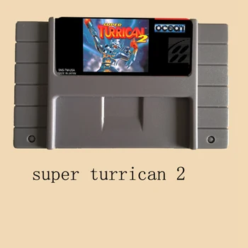 

Super turrican 2 16 bit Big Gray Game Card For NTSC Game Player