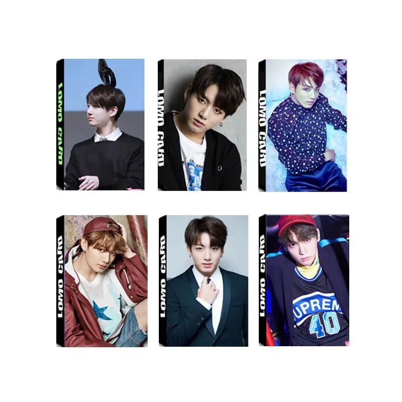 

Youpop KPOP Bangtan Boys Album JUNGKOOK LOMO Cards K-POP New Fashion Self Made Paper Photo Card Photocard LK328