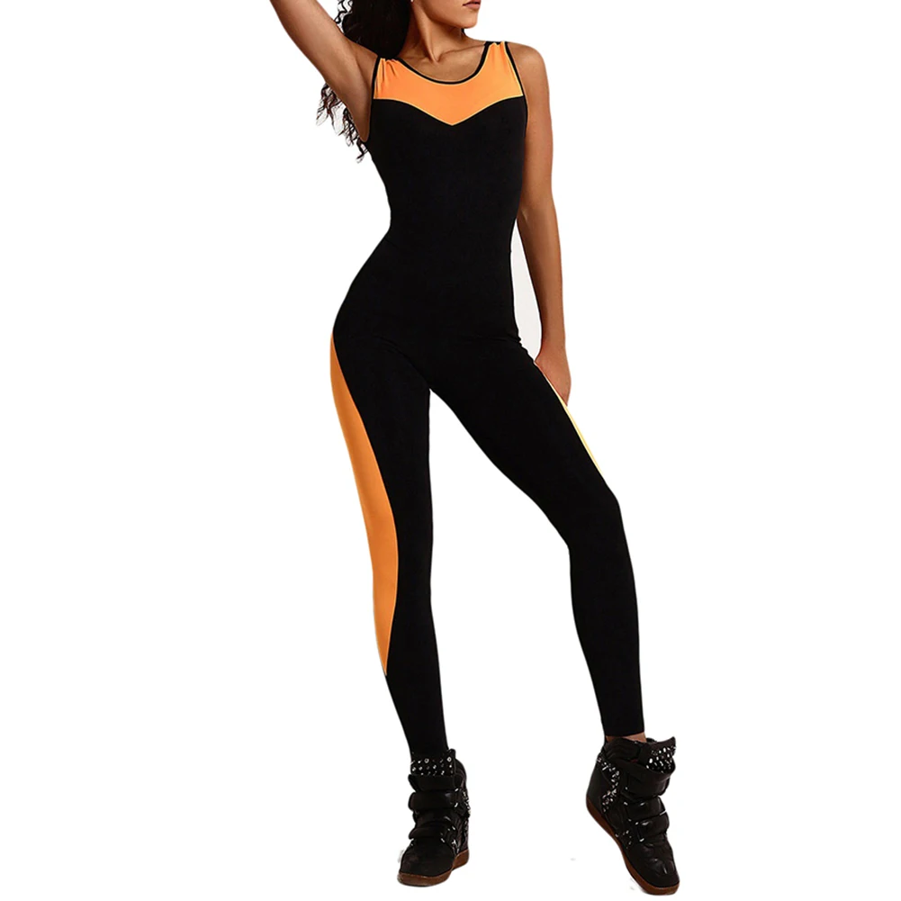 Fitness Women Tracksuit Yoga Set Sexy Backless Sport Suit Gym Running Set Sportswear Leggings Tight Workout Jumpsuits S-XL