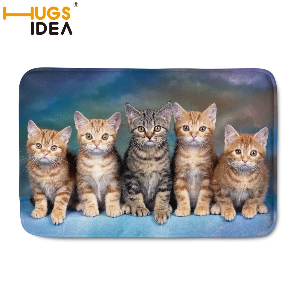 HUGSIDEA Прекрасный Коврик для кошки домашние декоративные ковры детская комната ванная фланелевые ковры Нескользящие ковры Прихожая гостиная ковер 59*40 см