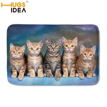 HUGSIDEA Прекрасный Коврик для кошки домашние декоративные ковры детская комната ванная фланелевые ковры Нескользящие ковры Прихожая гостиная ковер 59*40 см
