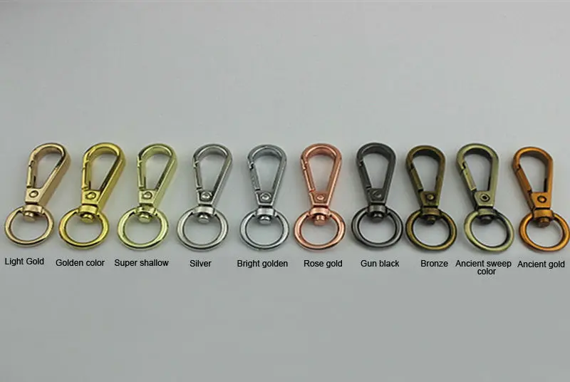 BDTHOOO 10PCS Purse Hook for Bag Chain Frame Handle Rope Clasp Strap Accessories Swivel Snap Hook Buckle Metal Bag Holder Hooks (2)