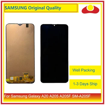 

Original 6.4" For Samsung Galaxy A20 A205 A205F SM-A205F LCD Display With Touch Screen Digitizer Panel Pantalla Complete
