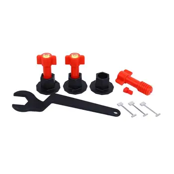 

24Pcs PP + Stainless Steel Reusable Wedges Wall Floor Tile Leveler Locator Spacer with Balance Bubble hot 2019