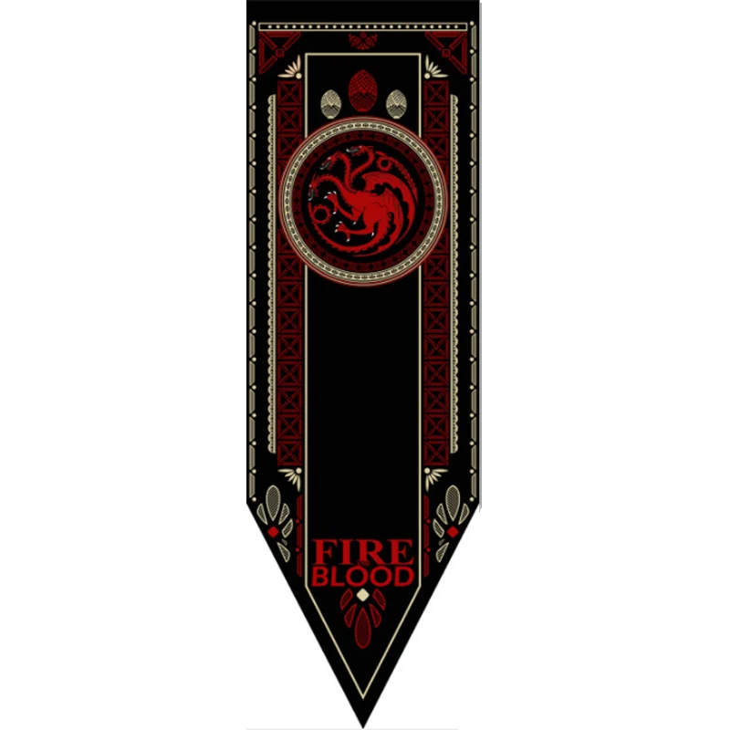 Игра престолов Старк флаг Семьи Флаг домашний декор волк Дракон полиэстер престолов баннер флаг игры украшения