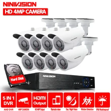 Домашняя 4mp HD CCTV система 8CH AHD DVR комплект 4.0mp 2560*1440 36 шт. светодиодная камера безопасности для наружного наблюдения комплект с простым удаленным обзором