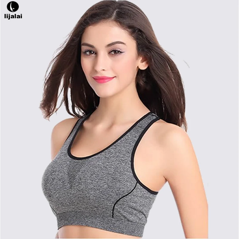 Women Seamless Yoga Bra Top Push up For Yoga Sports Sleep Fitness