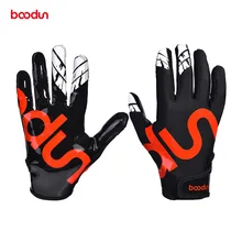 Baseball-Glove Gloves-Equipment Palm-Softball BOODUN Anti-Slip with Silicone Hitter Breathable